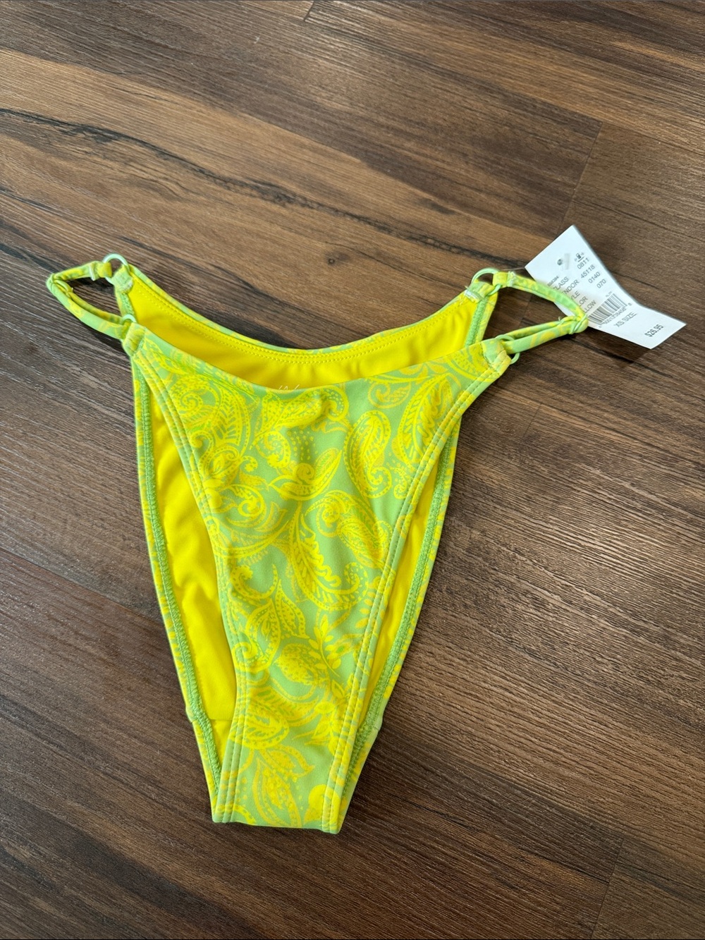 LA Hearts by PacSun Yellow Eileen Ring Bikini Bottom - Picture 2 of 7